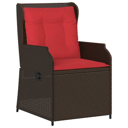 Tuinbank 2 pcs Bruin poly rattan
