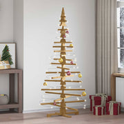 Houten kerstboom 180 cm massief grenenhout bruin