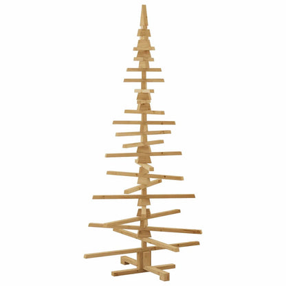 Houten kerstboom met standaard Bruin 180 cm Massief grenenhout