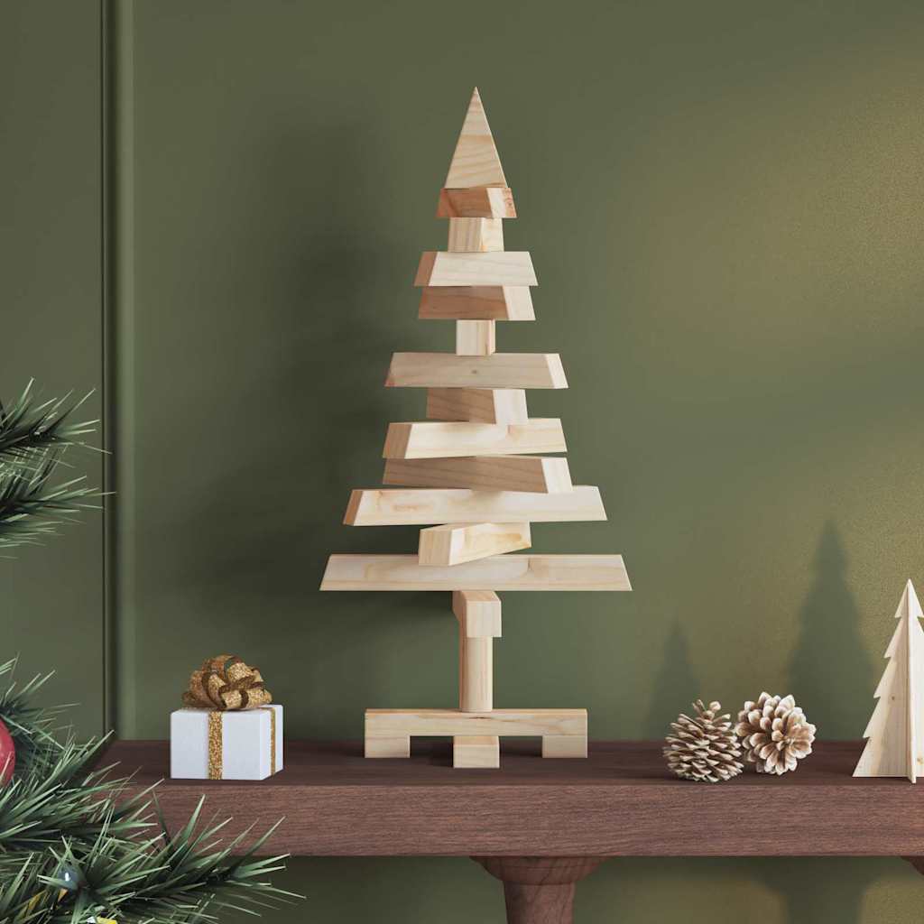 Kerstbomen met standaard Naturel 60 cm Massief grenenhout