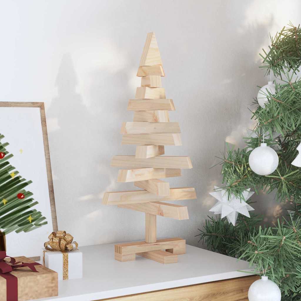 Kerstbomen met standaard Naturel 60 cm Massief grenenhout