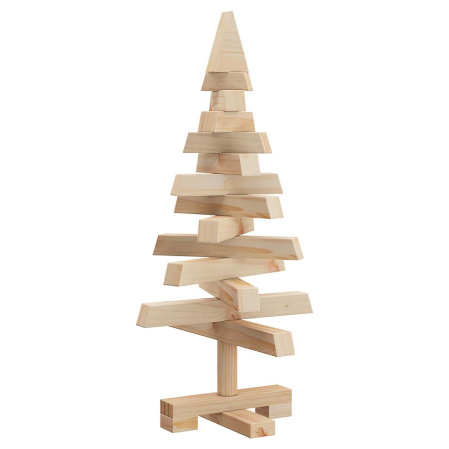 Kerstbomen met standaard Naturel 60 cm Massief grenenhout