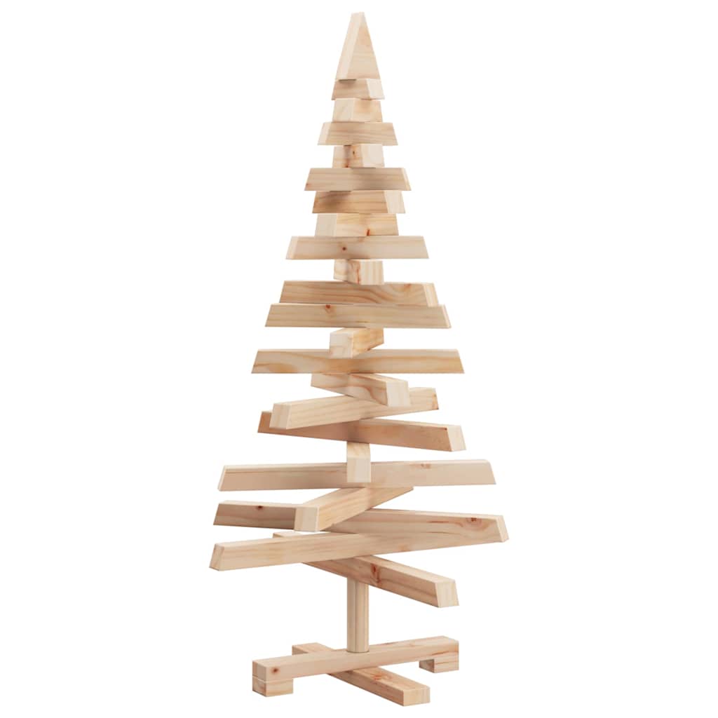 Kerstbomen met standaard Naturel 90 cm Massief grenenhout