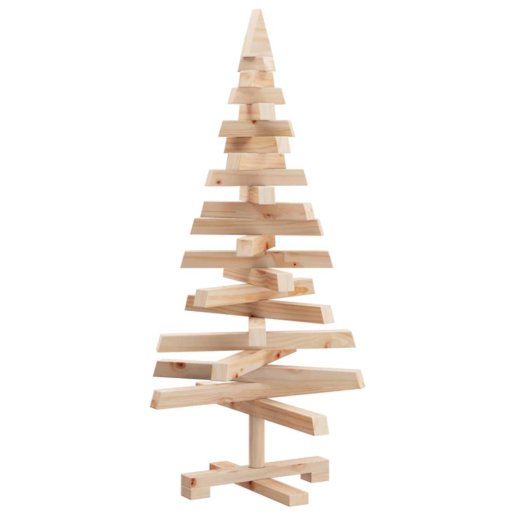 Kerstbomen met standaard Naturel 90 cm Massief grenenhout