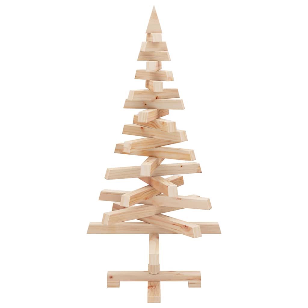 Kerstbomen met standaard Naturel 90 cm Massief grenenhout