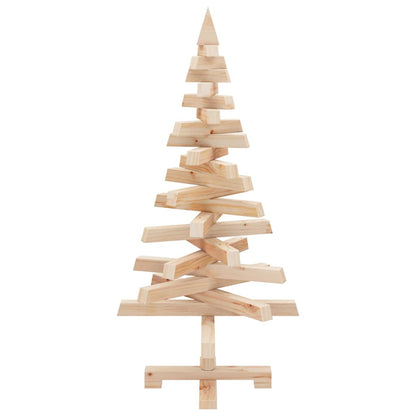 Kerstbomen met standaard Naturel 90 cm Massief grenenhout