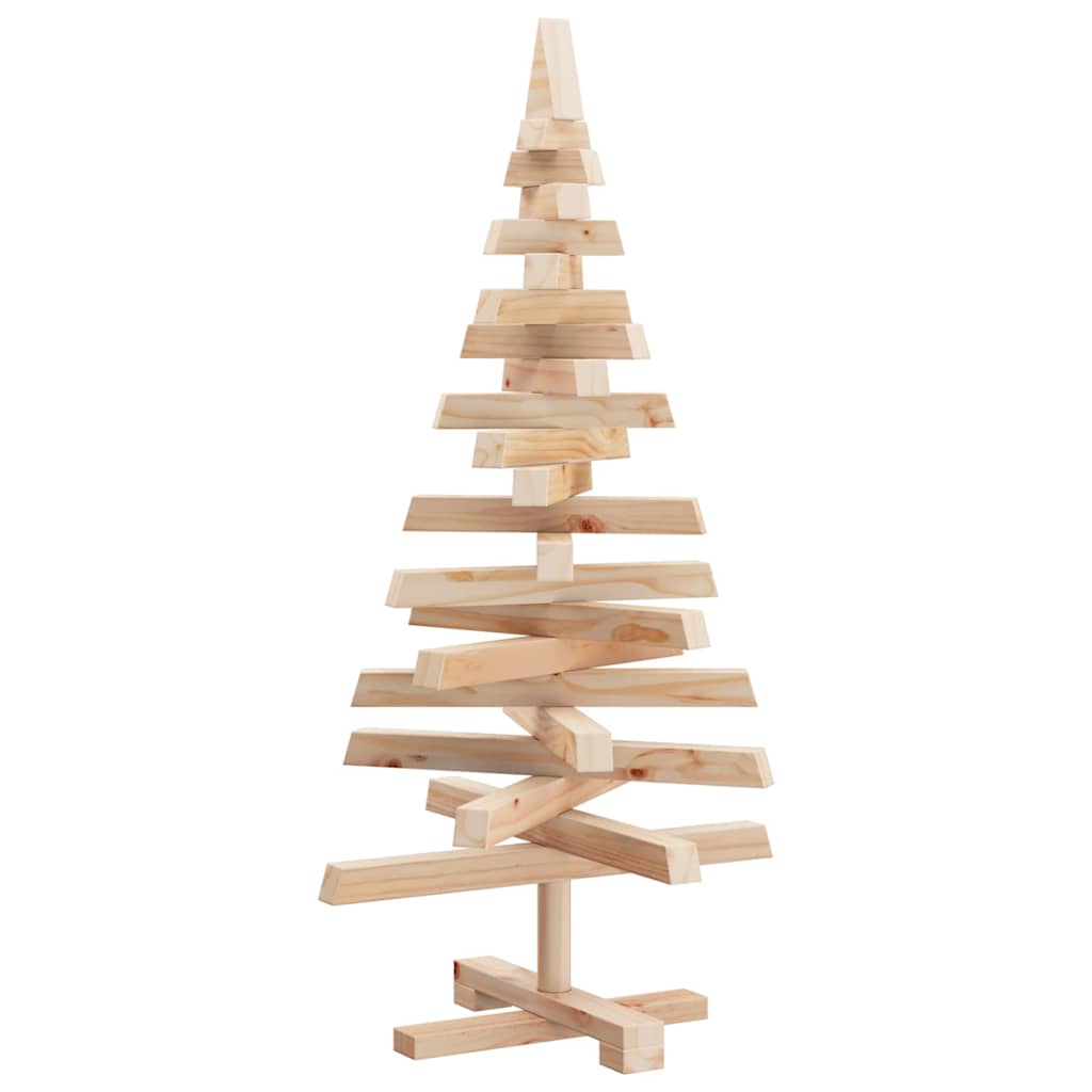 Kerstbomen met standaard Naturel 90 cm Massief grenenhout