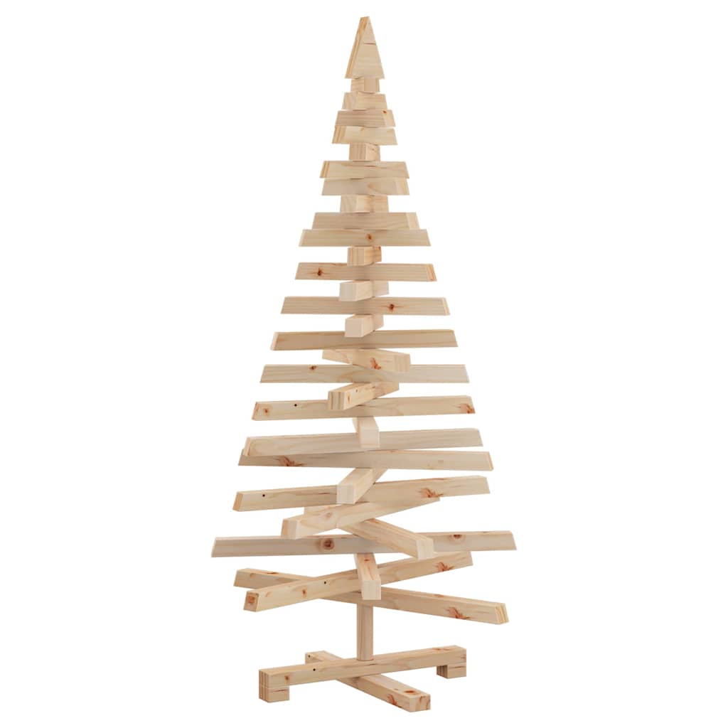 Kerstbomen met standaard Naturel 120 cm Massief grenenhout