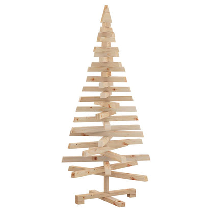 Kerstbomen met standaard Naturel 120 cm Massief grenenhout