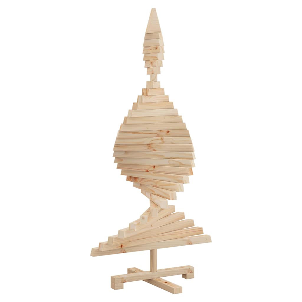 Kerstbomen met standaard Naturel 120 cm Massief grenenhout