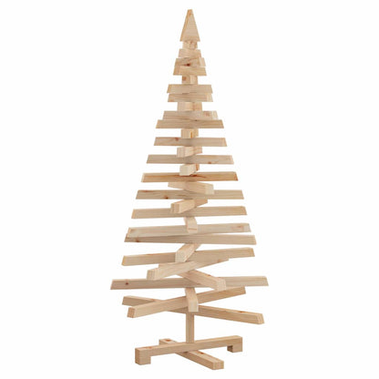 Kerstbomen met standaard Naturel 120 cm Massief grenenhout