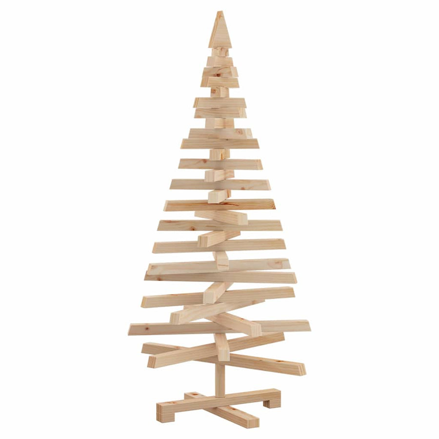 Kerstbomen met standaard Naturel 120 cm Massief grenenhout
