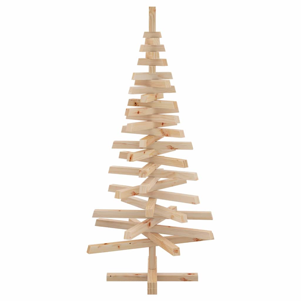 Kerstbomen met standaard Naturel 120 cm Massief grenenhout