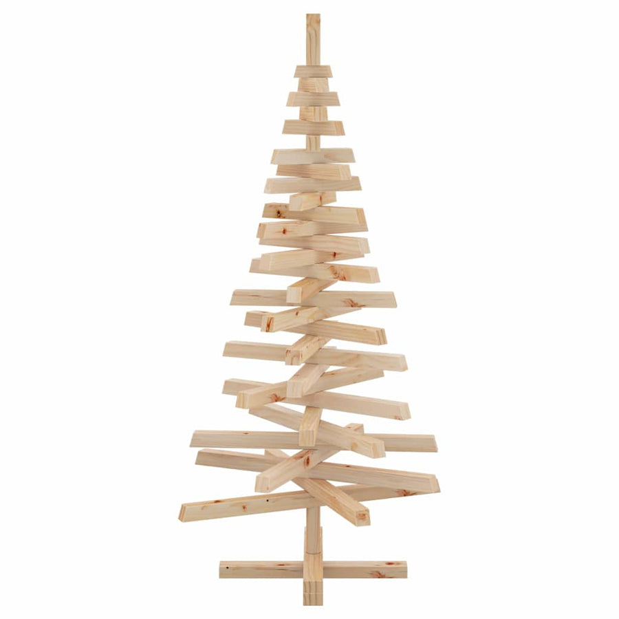 Kerstbomen met standaard Naturel 120 cm Massief grenenhout
