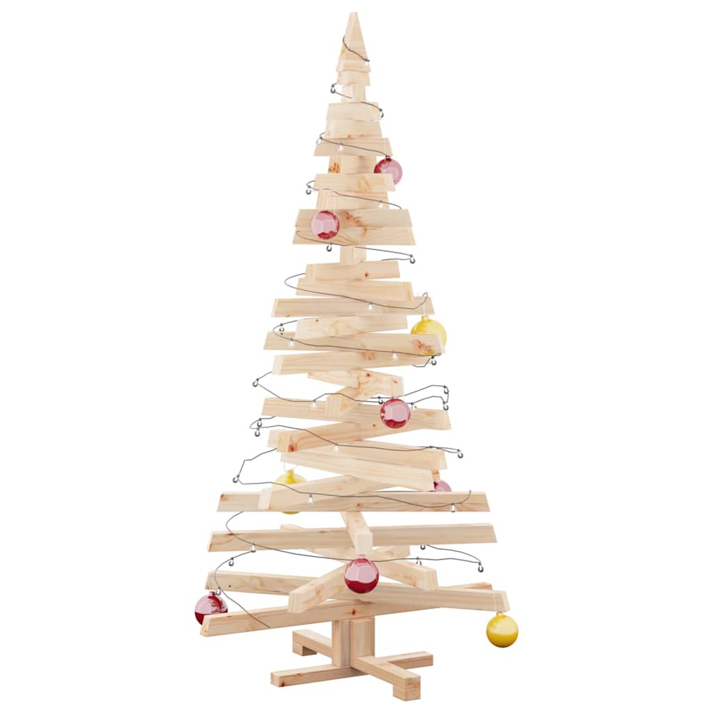 Kerstbomen met standaard Naturel 150 cm Massief grenenhout