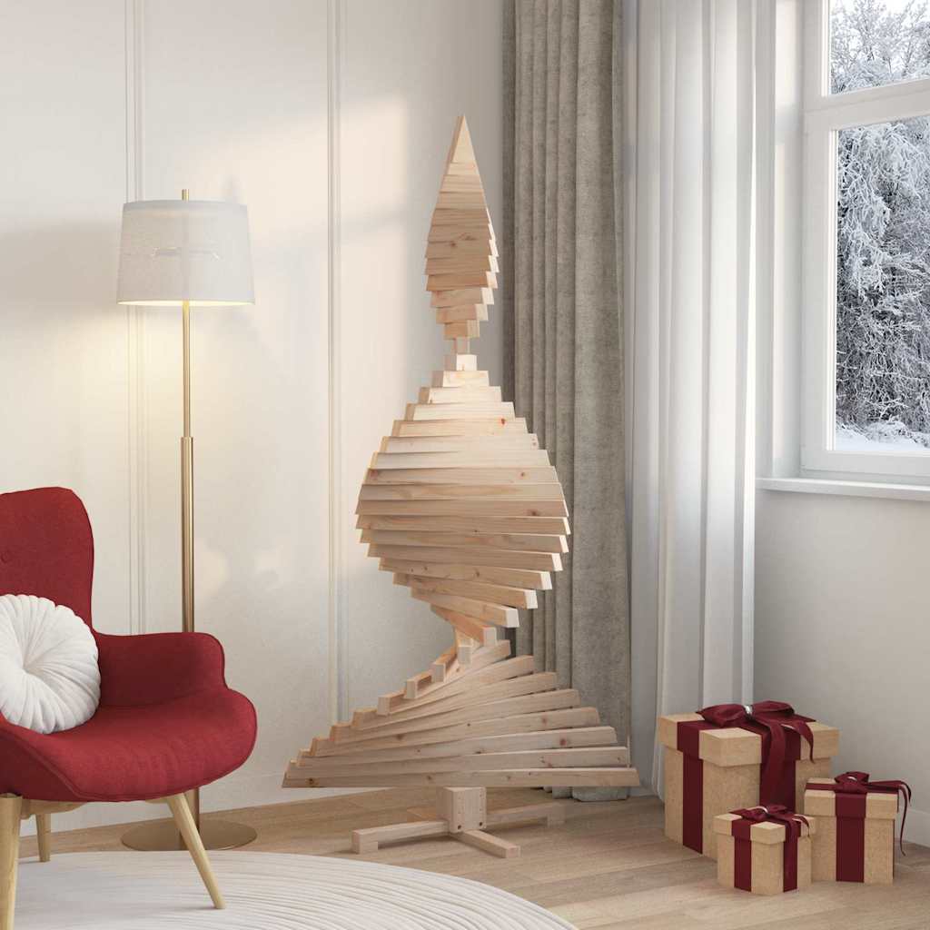 Kerstbomen met standaard Naturel 180 cm Massief grenenhout