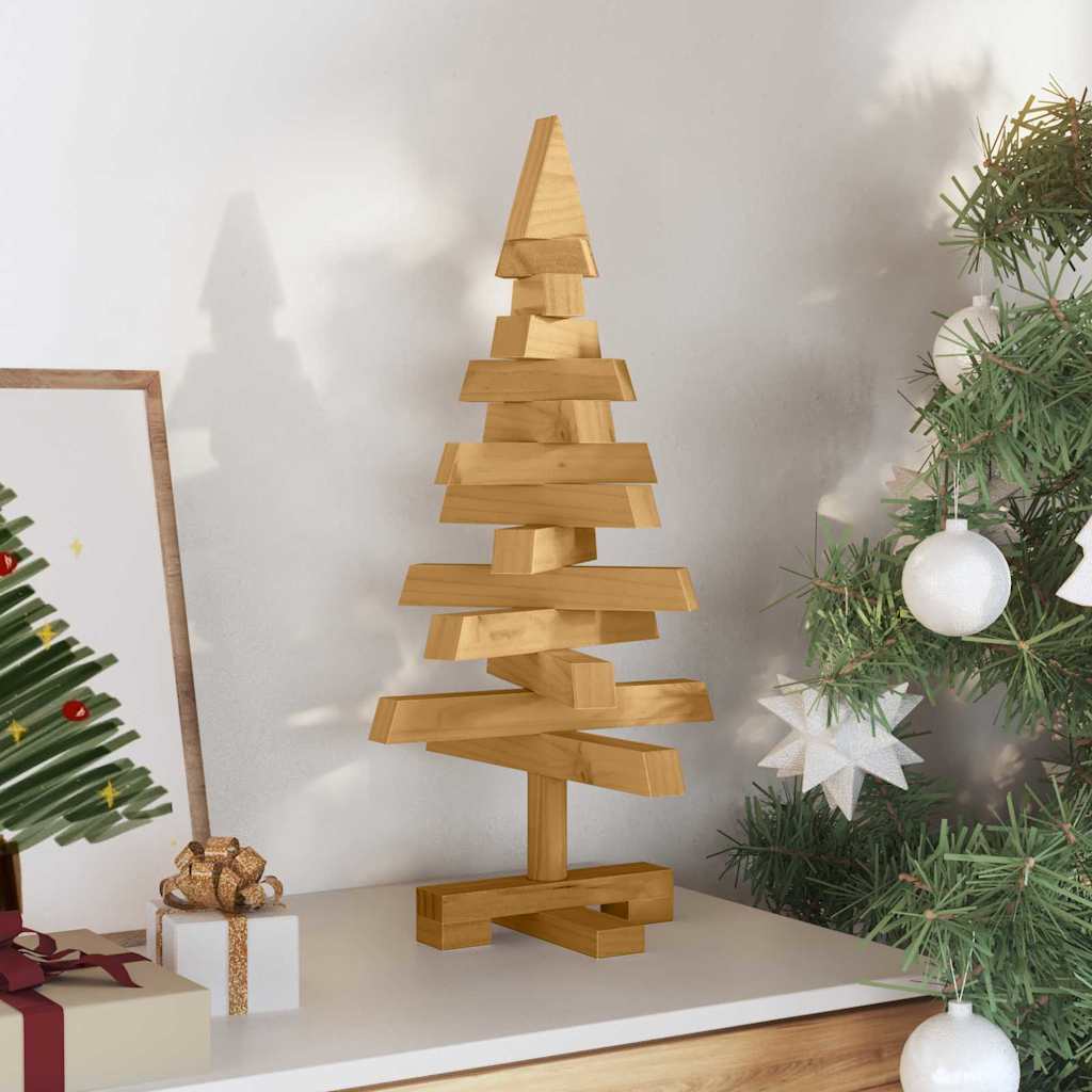 Kerstbomen met standaard Bruin 60 cm Massief grenenhout