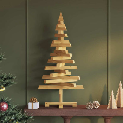 Kerstbomen met standaard Bruin 90 cm Massief grenenhout
