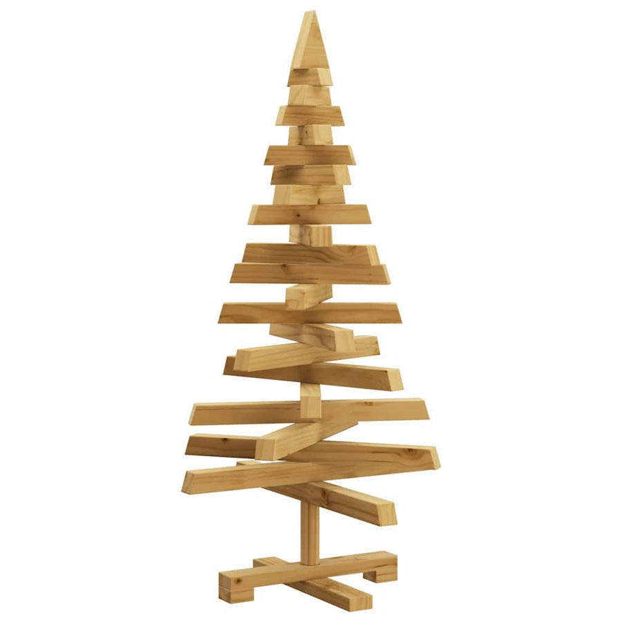 Kerstbomen met standaard Bruin 90 cm Massief grenenhout