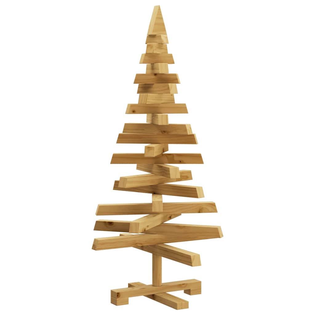 Kerstbomen met standaard Bruin 90 cm Massief grenenhout