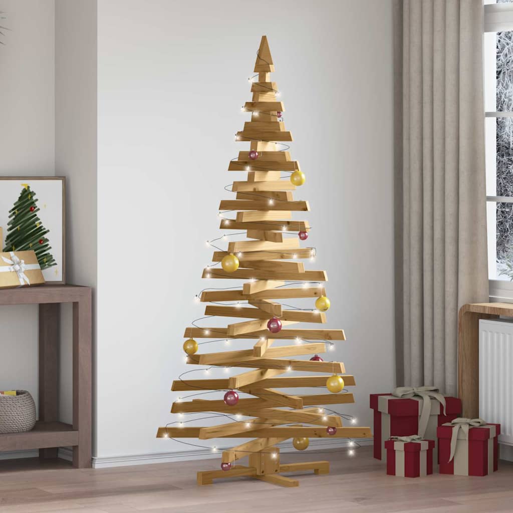 Kerstbomen met standaard Bruin 180 cm Massief grenenhout