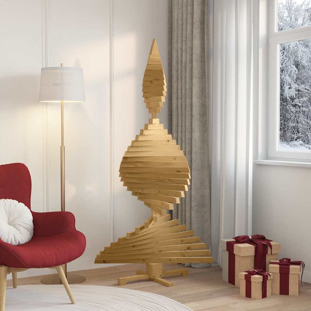 Kerstbomen met standaard Bruin 180 cm Massief grenenhout