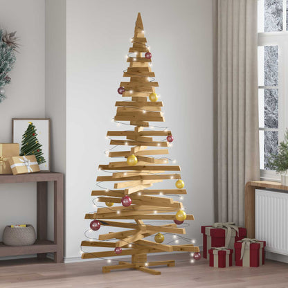 Kerstbomen met standaard Bruin 210 cm Massief grenenhout