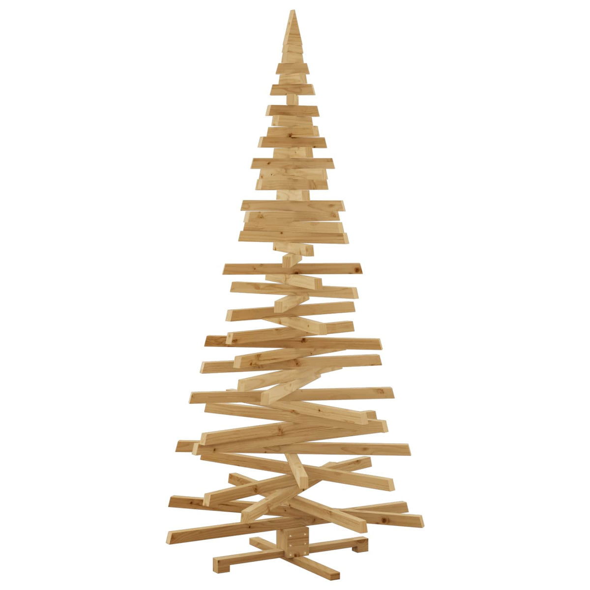 Kerstbomen met standaard Bruin 210 cm Massief grenenhout