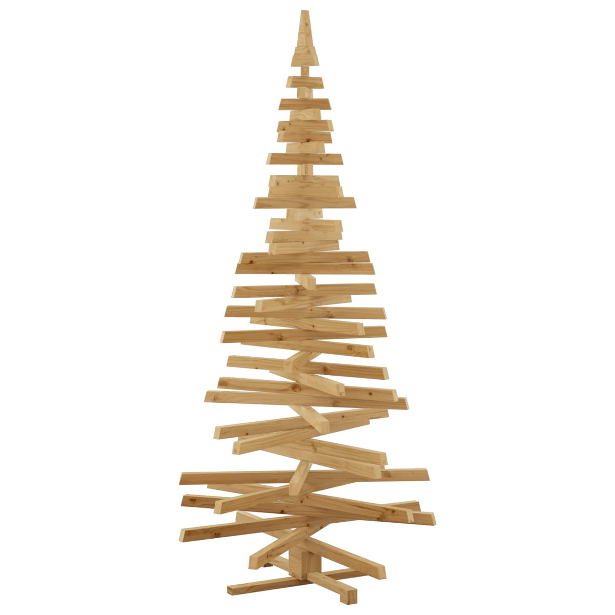 Kerstbomen met standaard Bruin 210 cm Massief grenenhout