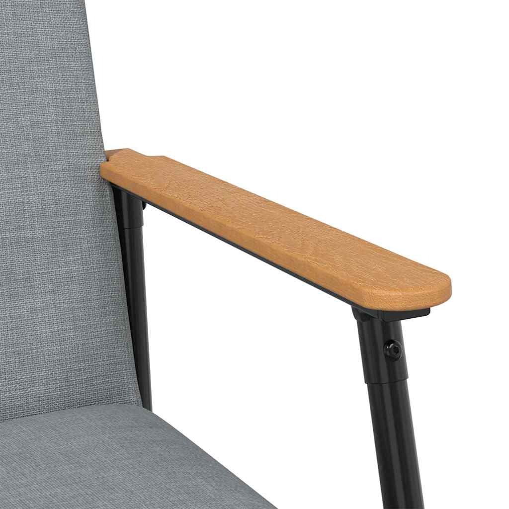 Fauteuil Lichtgrijs 59 x 75 x 78 cm Stof