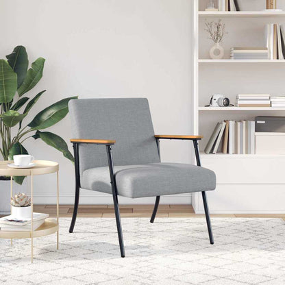 Fauteuil Lichtgrijs 59 x 75 x 78 cm Stof