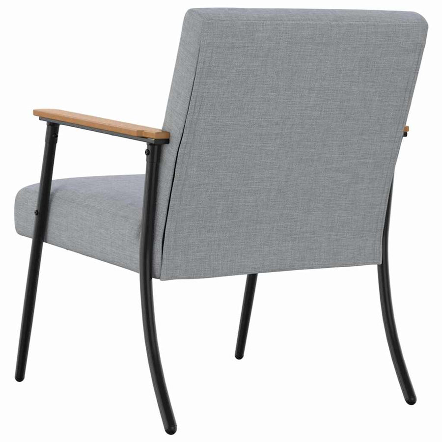 Fauteuil Lichtgrijs 59 x 75 x 78 cm Stof
