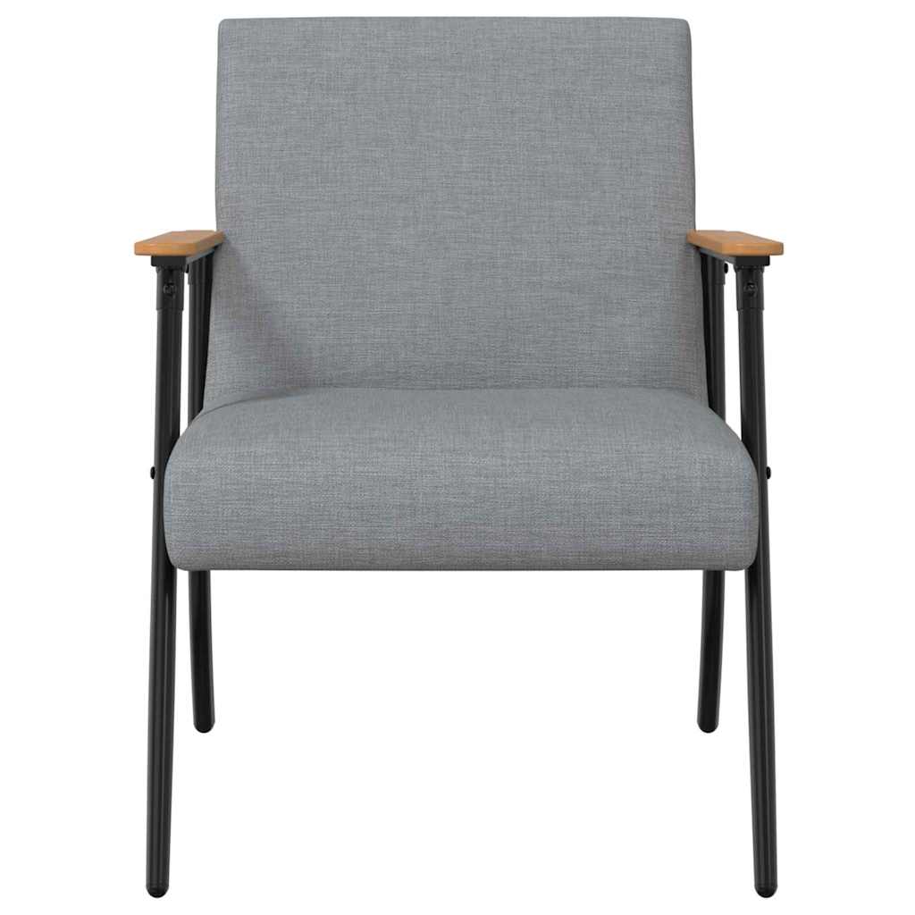Fauteuil Lichtgrijs 59 x 75 x 78 cm Stof