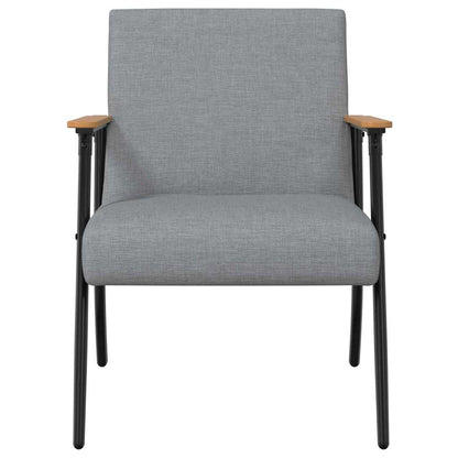 Fauteuil Lichtgrijs 59 x 75 x 78 cm Stof