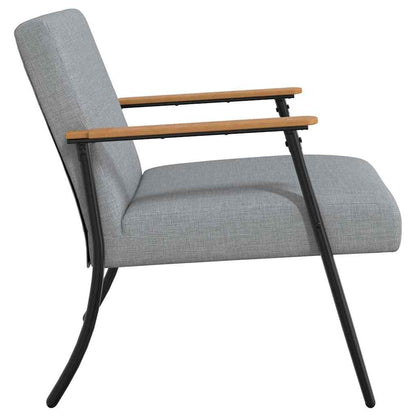 Fauteuil Lichtgrijs 59 x 75 x 78 cm Stof