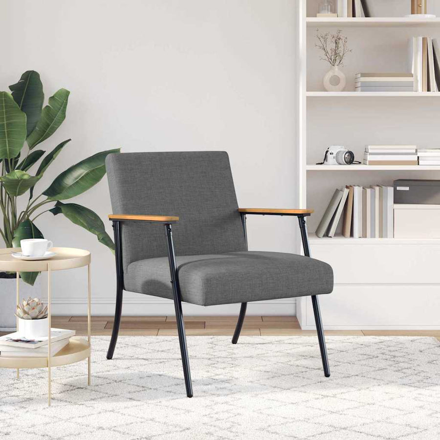 Fauteuil Donkergrijs 59 x 75 x 78 cm Stof