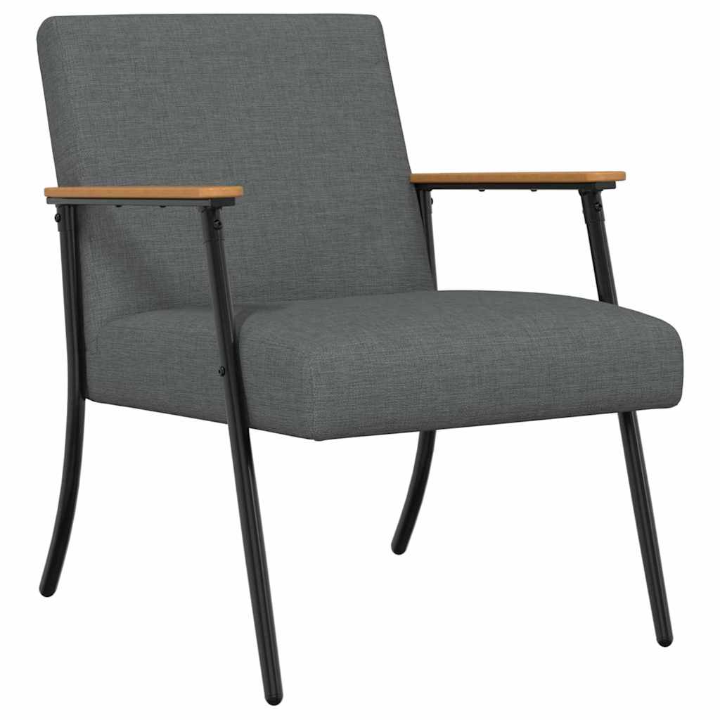 Fauteuil Donkergrijs 59 x 75 x 78 cm Stof