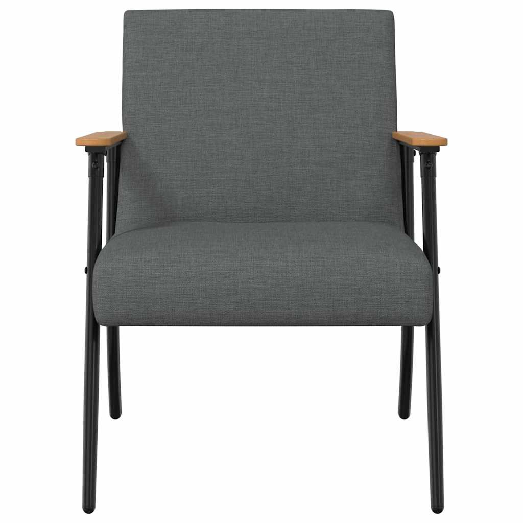 Fauteuil Donkergrijs 59 x 75 x 78 cm Stof