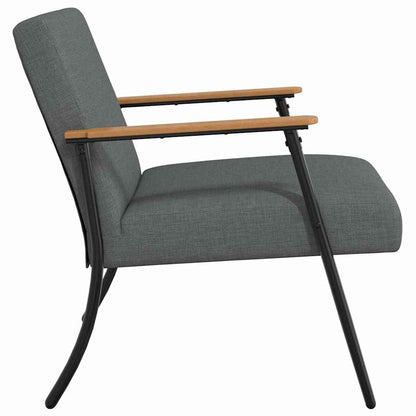 Fauteuil Donkergrijs 59 x 75 x 78 cm Stof