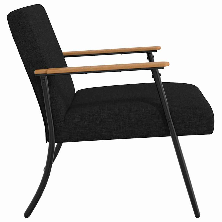 Fauteuil Zwart 59 x 75 x 78 cm Stof