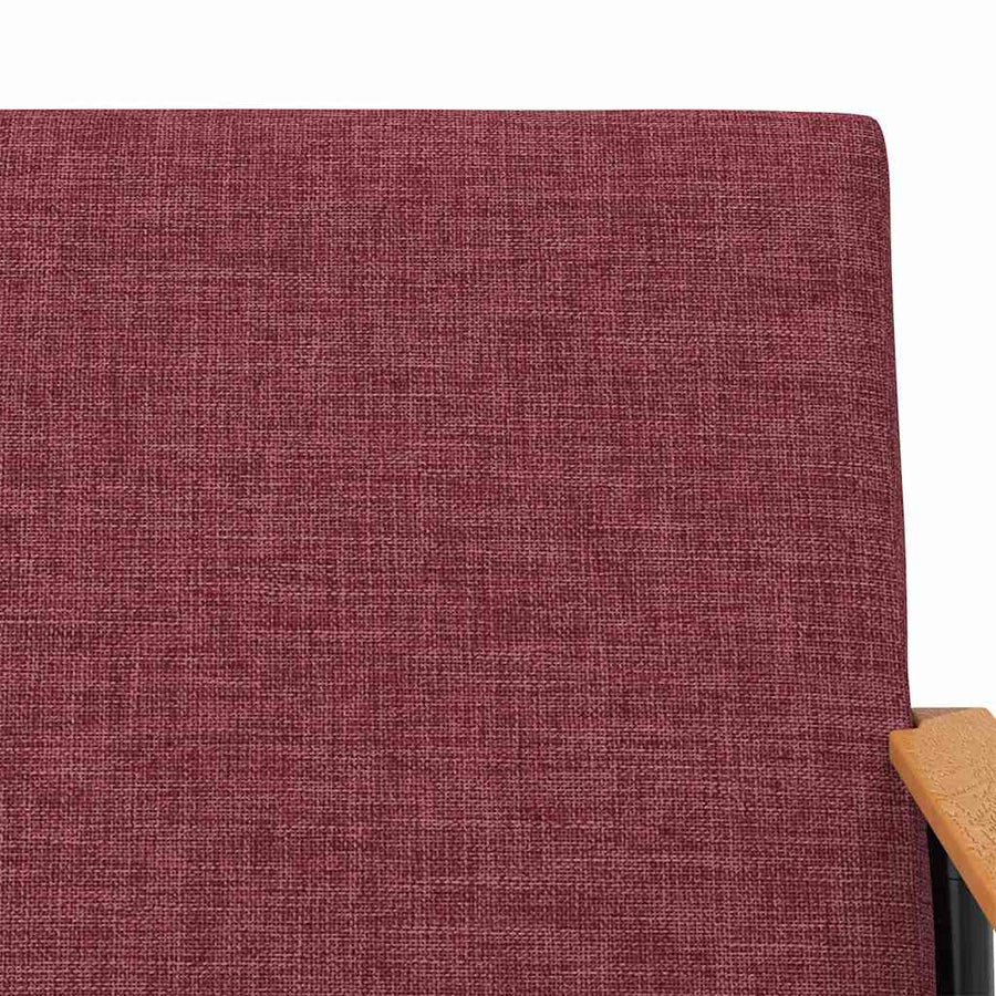 Fauteuil Wijnrood 59 x 75 x 78 cm Stof