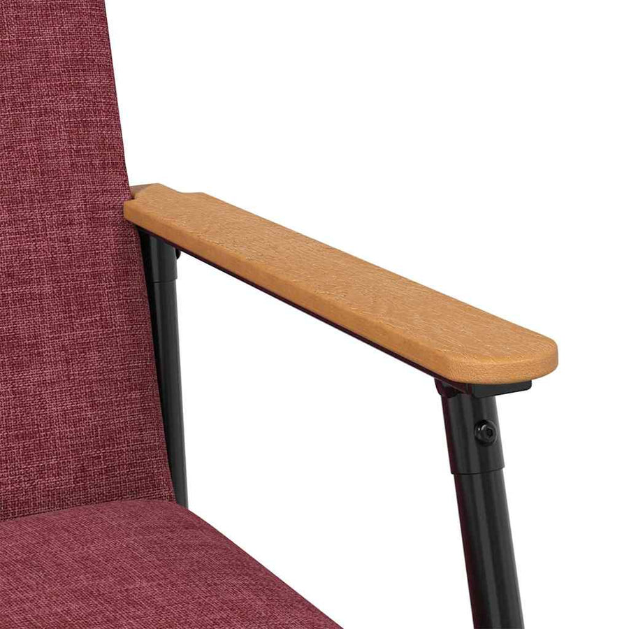 Fauteuil Wijnrood 59 x 75 x 78 cm Stof
