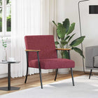 Fauteuil wijnrood 59x75x78 cm stof