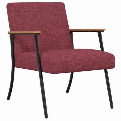 Fauteuil Wijnrood 59 x 75 x 78 cm Stof