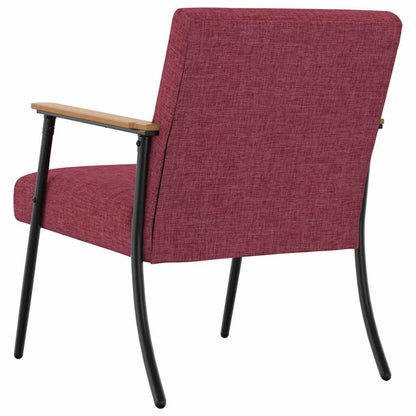 Fauteuil Wijnrood 59 x 75 x 78 cm Stof