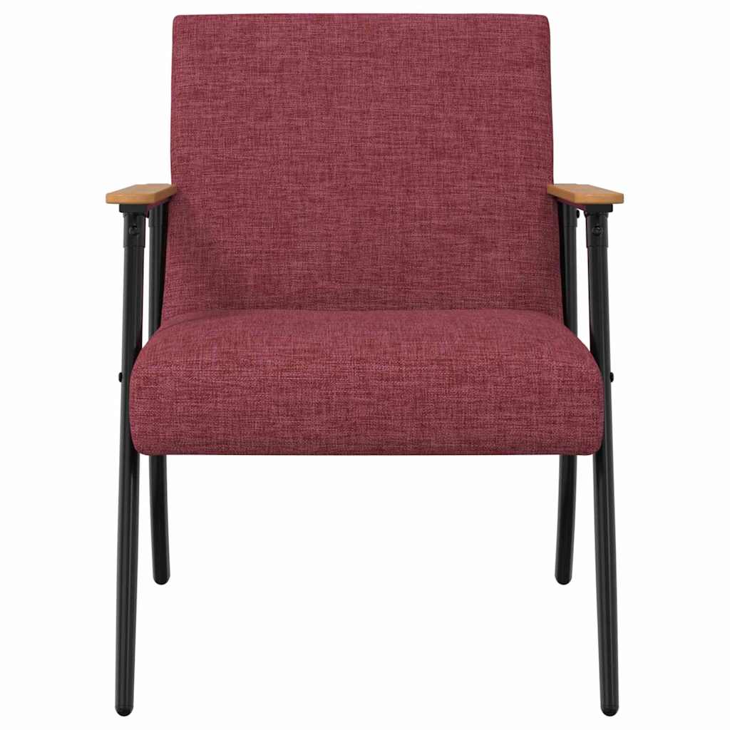 Fauteuil Wijnrood 59 x 75 x 78 cm Stof
