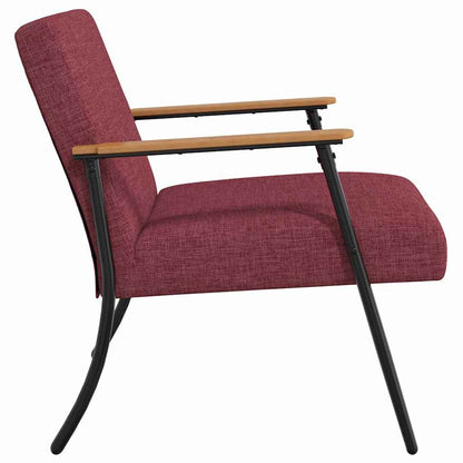 Fauteuil Wijnrood 59 x 75 x 78 cm Stof
