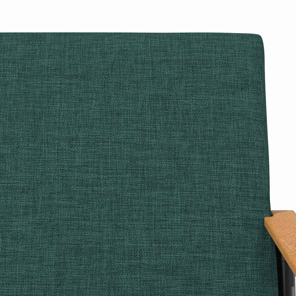 Fauteuil Donkergroen 59 x 75 x 78 cm Stof