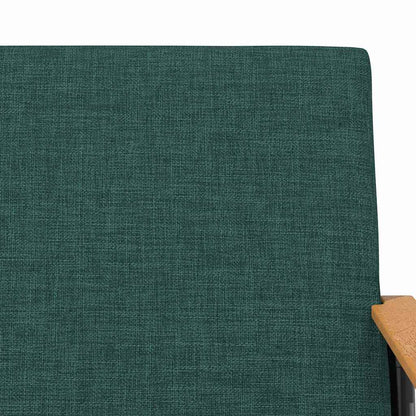 Fauteuil Donkergroen 59 x 75 x 78 cm Stof