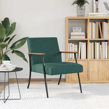 Fauteuil Donkergroen 59 x 75 x 78 cm Stof